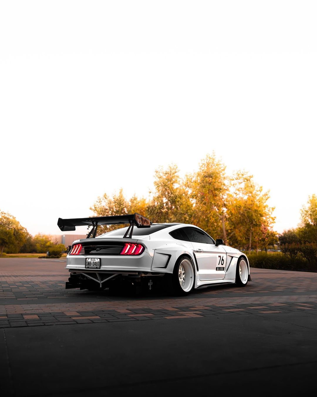 Robot Craftsman "DAWN" & "DUSK" Widebody Fender Flares Wheel Arches & Side Skirts for Ford Mustang Ecoboost V6 GT Mach1 Bullitt S550.2 2018-2023 Carbon Fiber / FRP