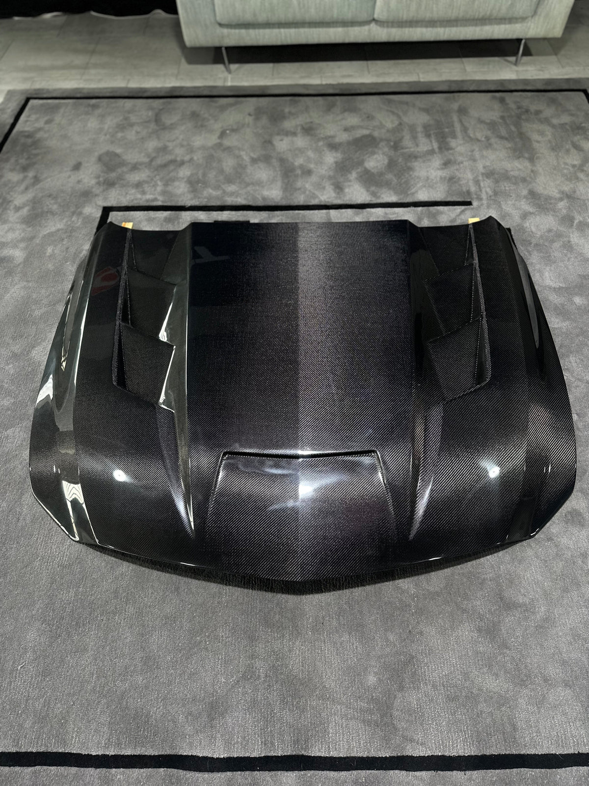 Cadillac CT5 CT5-V Blackwing Sport Premium Luxury Base 2020 2021 2022 2023 2024 with Aftermarket Parts - "PRISM" Hood Bonnet Carbon Fiber / FRP from Robot Craftsman