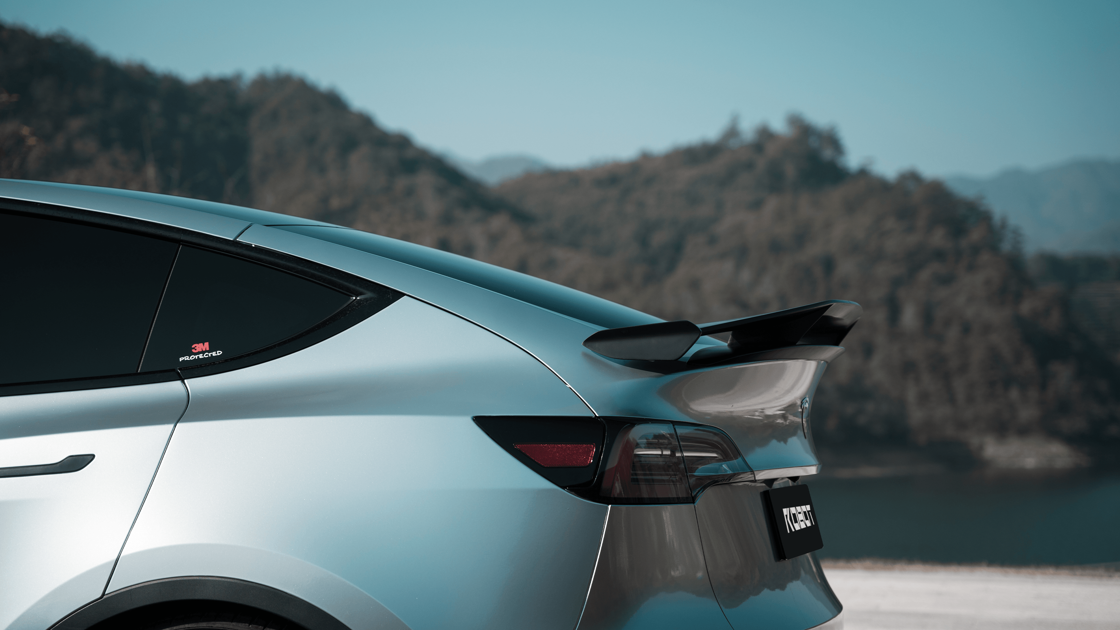 Tesla Model Y Performance AWD Long Range RWD Standard 2020 2021 2023 2024 with Aftermarket Parts - "STARSHIP" Rear Spoiler Wing Carbon Fiber / FRP from Robot Craftsman Tesla Model Y Performance AWD Long Range RWD Standard 2020 2021 2023 2024 with Aftermarket Parts - "STARSHIP" Rear Spoiler Wing Carbon Fiber / FRP from Robot Craftsman