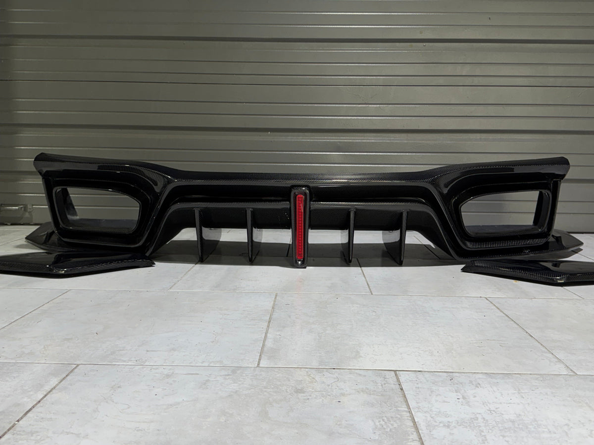Robot Craftsman "GODZILLA" Rear Bumper & Diffuser for Nissan GTR R35 PP Polypropylene FRP Carbon Fiber