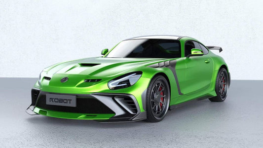Mercedes Benz AMG GT/GTS C190 (fits both Pre-facelift & facelift) 2015 2016 2017 2018 2019 2020 2021 with Aftermarket Parts - Paragon Side Skirts Carbon Fiber / FRP from Robot Craftsman