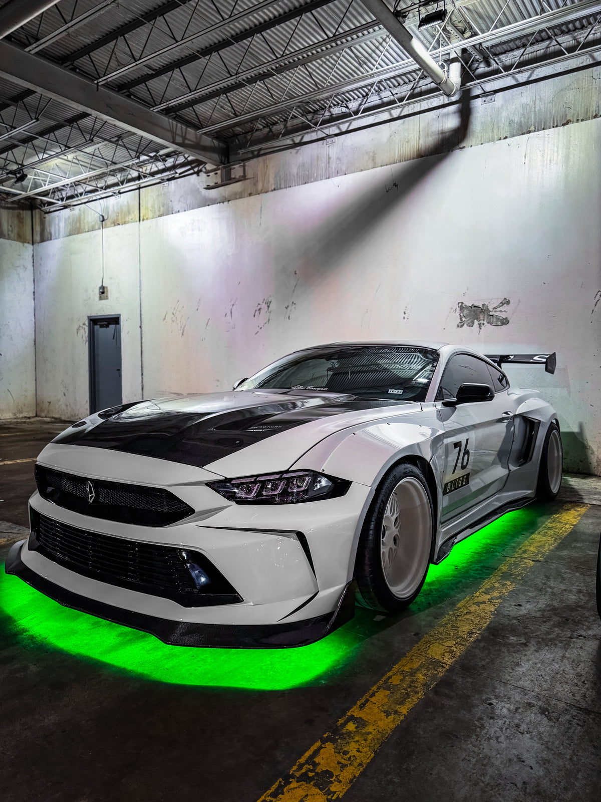 Robot Craftsman "DAWN" & "DUSK" Widebody Fender Flares Wheel Arches & Side Skirts for Ford Mustang Ecoboost V6 GT Mach1 Bullitt S550.2 2018-2023 Carbon Fiber / FRP