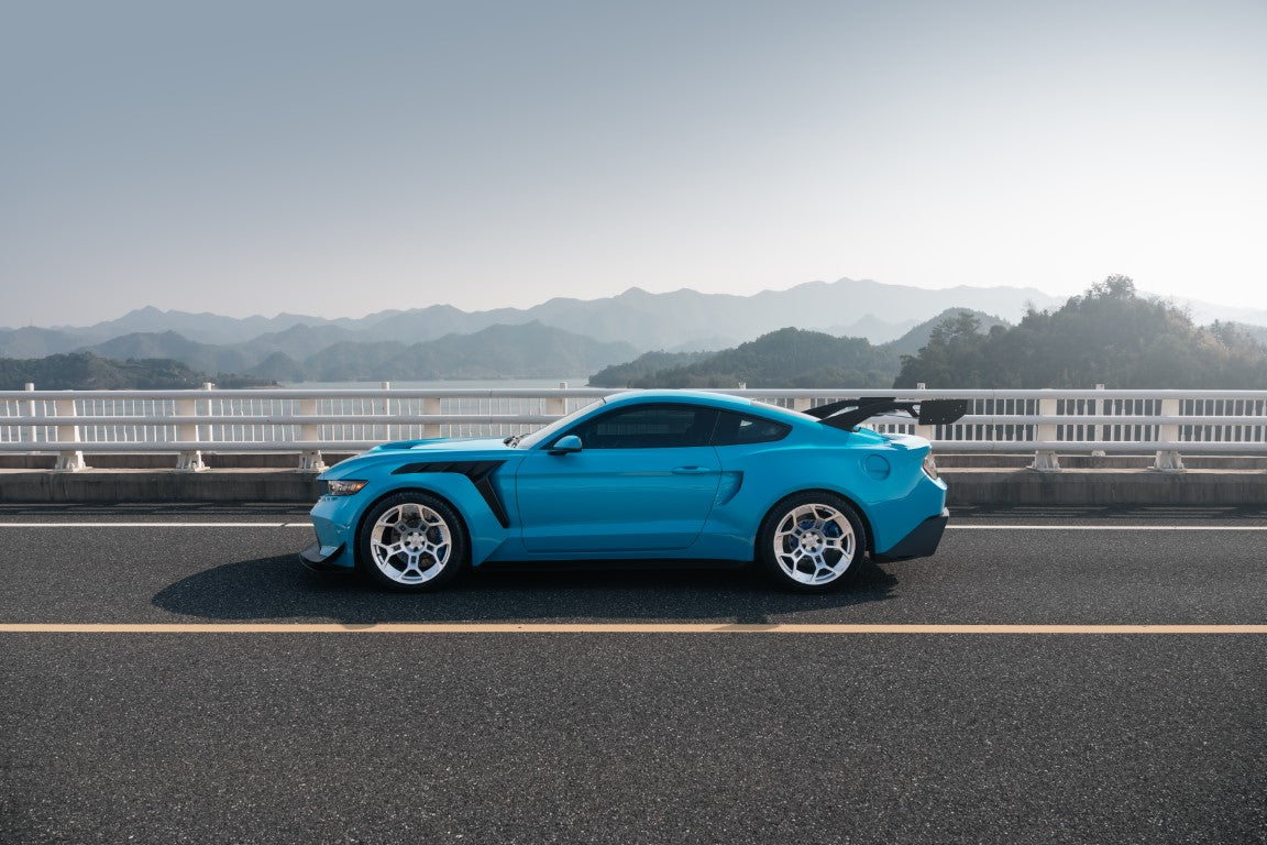 Ford Mustang Ecoboost V6 GT March1 Bullitt S550.1 S550.2 2015 2016 2017 2018 2019 2020 2021 2022 2023 (limits trunk functionality) with Aftermarket Parts - GTD Style Rear Spoiler Wing Carbon Fiber  FRP from Robot Craftsman Ford Mustang Ecoboost V6 GT March1 Bullitt S550.1 S550.2 2015 2016 2017 2018 2019 2020 2021 2022 2023 (limits trunk functionality) with Aftermarket Parts - GTD Style Rear Spoiler Wing Carbon Fiber  FRP from Robot Craftsman