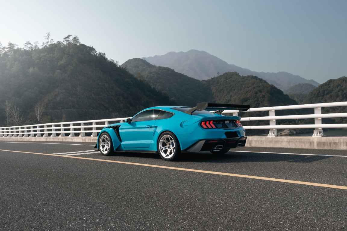 Ford Mustang Ecoboost V6 GT March1 Bullitt S550.1 S550.2 2015 2016 2017 2018 2019 2020 2021 2022 2023 (limits trunk functionality) with Aftermarket Parts - GTD Style Rear Spoiler Wing Carbon Fiber  FRP from Robot Craftsman Ford Mustang Ecoboost V6 GT March1 Bullitt S550.1 S550.2 2015 2016 2017 2018 2019 2020 2021 2022 2023 (limits trunk functionality) with Aftermarket Parts - GTD Style Rear Spoiler Wing Carbon Fiber  FRP from Robot Craftsman