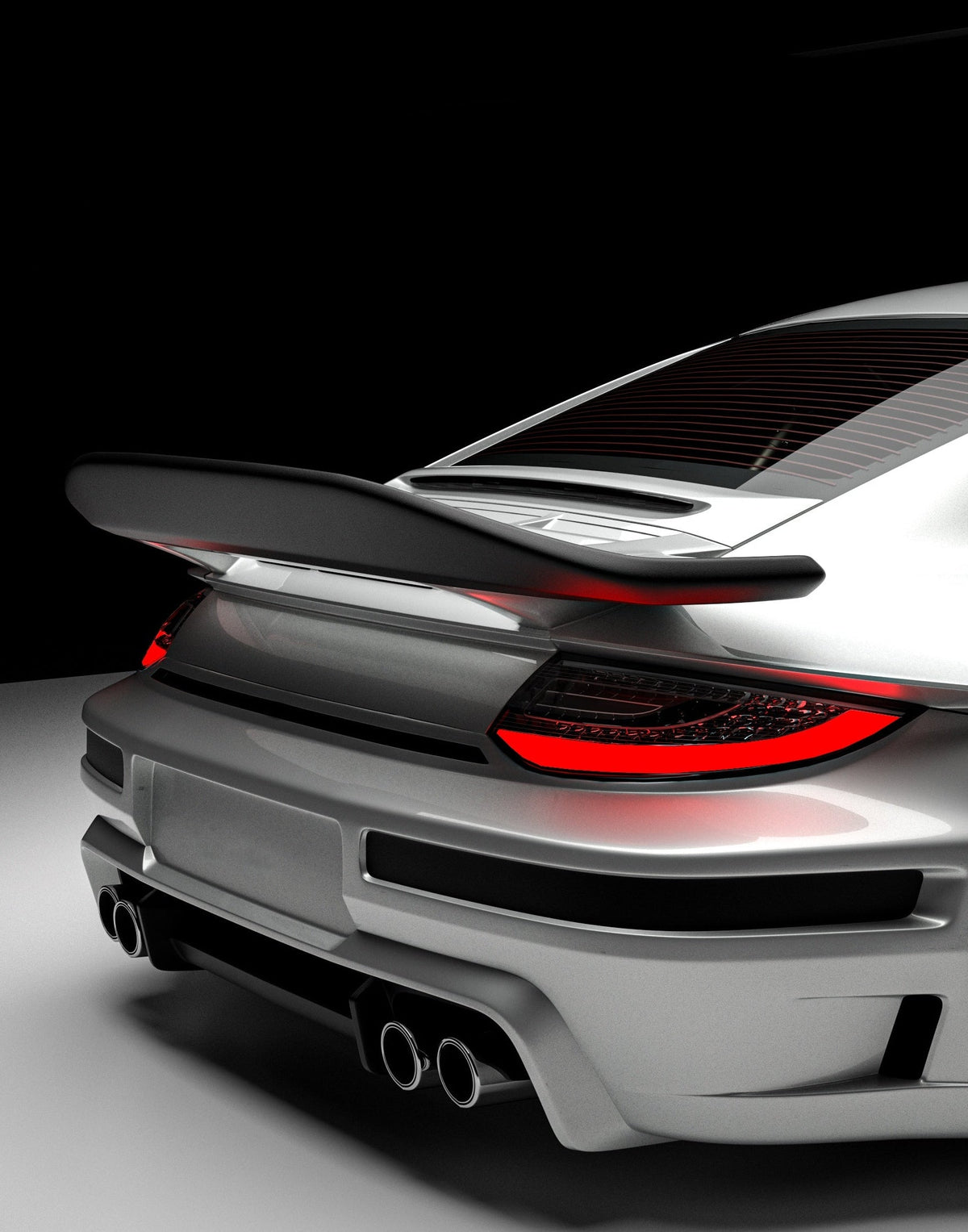 ROBOT CRAFTSMAN "TIGANISM GUSTAV" Rear Spoiler Wing for Porsche 997.1/2 911 Carrera Base/S/4S/Targa/GTS/GT3/Turbo Carbon Fiber / FRP