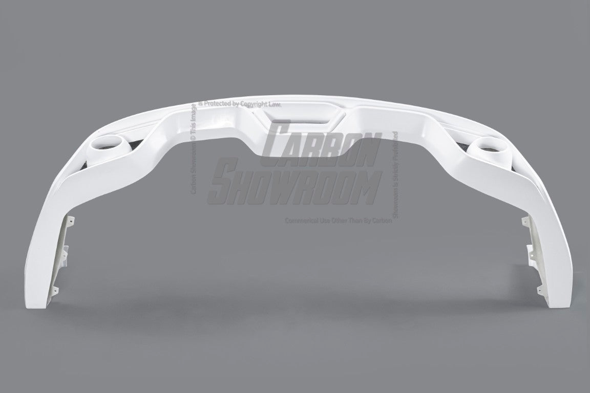 Ford Mustang Ecoboost V6 GT March1 Bullitt S550.1 S550.2 2015-2023 (note: dual exhaust tips) with Aftermarket Parts - CAVALIER Rear Diffuser Carbon Fiber/FRP from Robot Craftsman