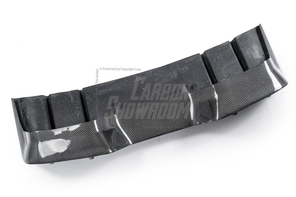 Ford Mustang Ecoboost V6 GT March1 Bullitt S550.1 S550.2 2015-2023 (note: dual exhaust tips) with Aftermarket Parts - CAVALIER Rear Diffuser Carbon Fiber/FRP from Robot Craftsman