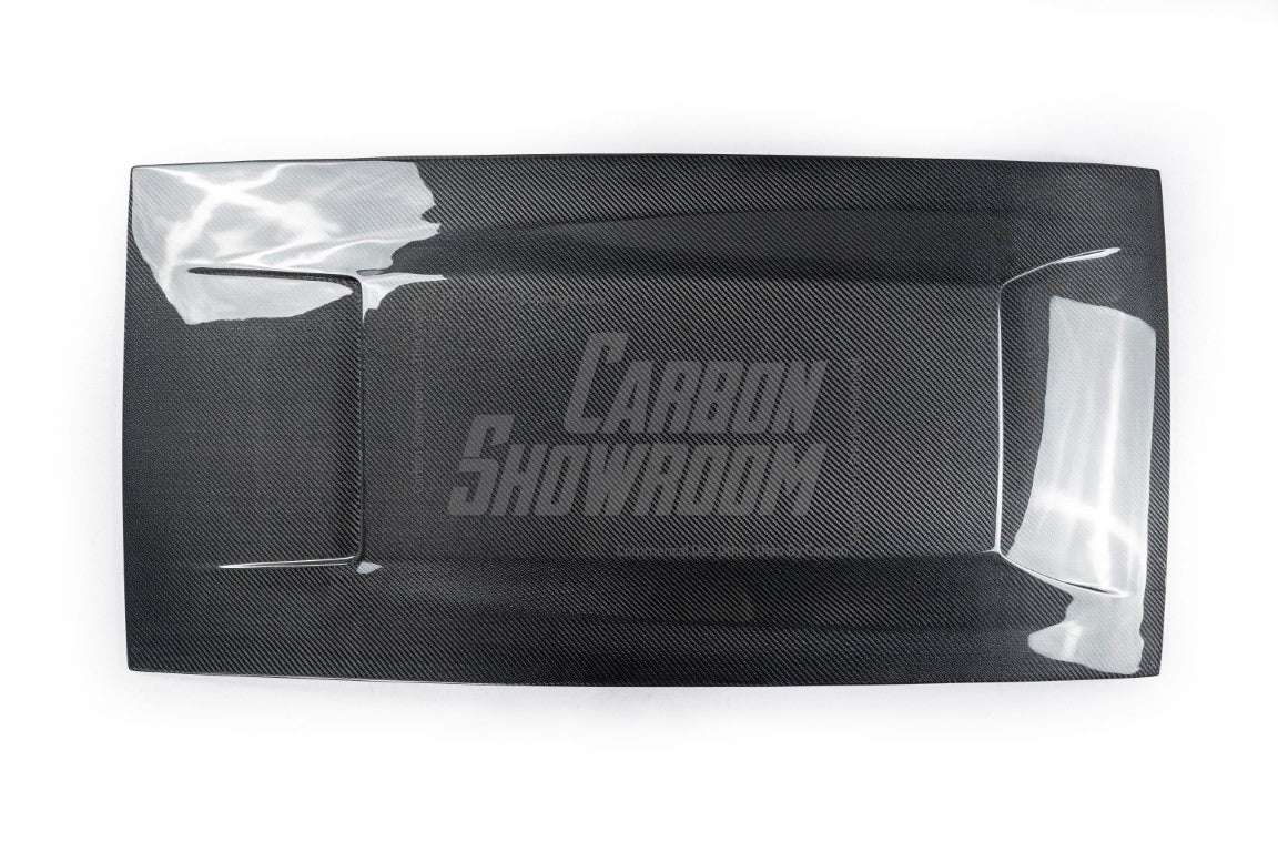 Ford Mustang Ecoboost V6 GT March1 Bullitt S550.1 S550.2 2015 2016 2017 2018 2019 2020 2021 2022 2023 with Aftermarket Parts - "DAWN & DUSK" Roof Scoop Carbon Fiber / FRP from Robot Craftsman