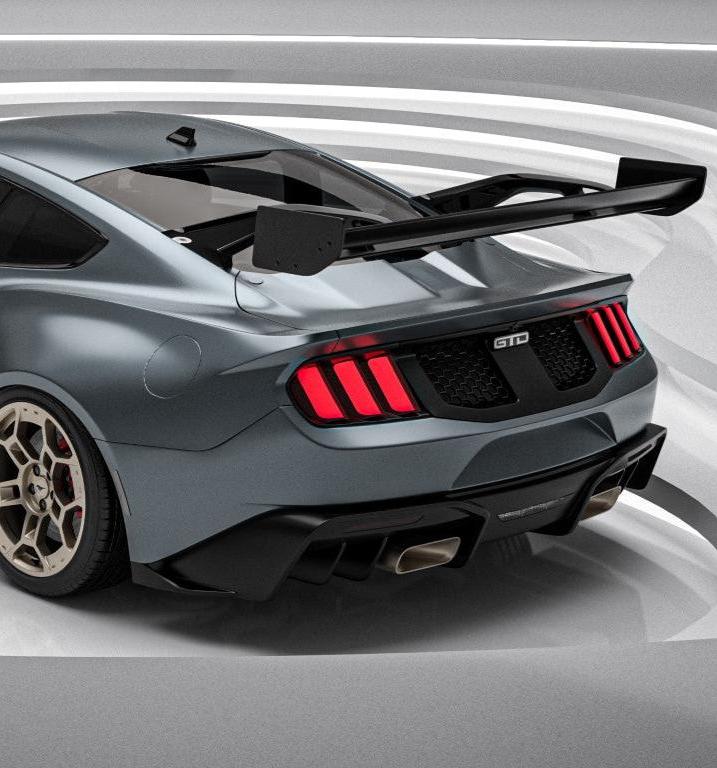 Ford Mustang Ecoboost V6 GT March1 Bullitt S550.1 S550.2 2015 2016 2017 2018 2019 2020 2021 2022 2023 (limits trunk functionality) with Aftermarket Parts - GTD Style Rear Spoiler Wing Carbon Fiber / FRP from Robot Craftsman Ford Mustang Ecoboost V6 GT March1 Bullitt S550.1 S550.2 2015 2016 2017 2018 2019 2020 2021 2022 2023 (limits trunk functionality) with Aftermarket Parts - GTD Style Rear Spoiler Wing Carbon Fiber / FRP from Robot Craftsman