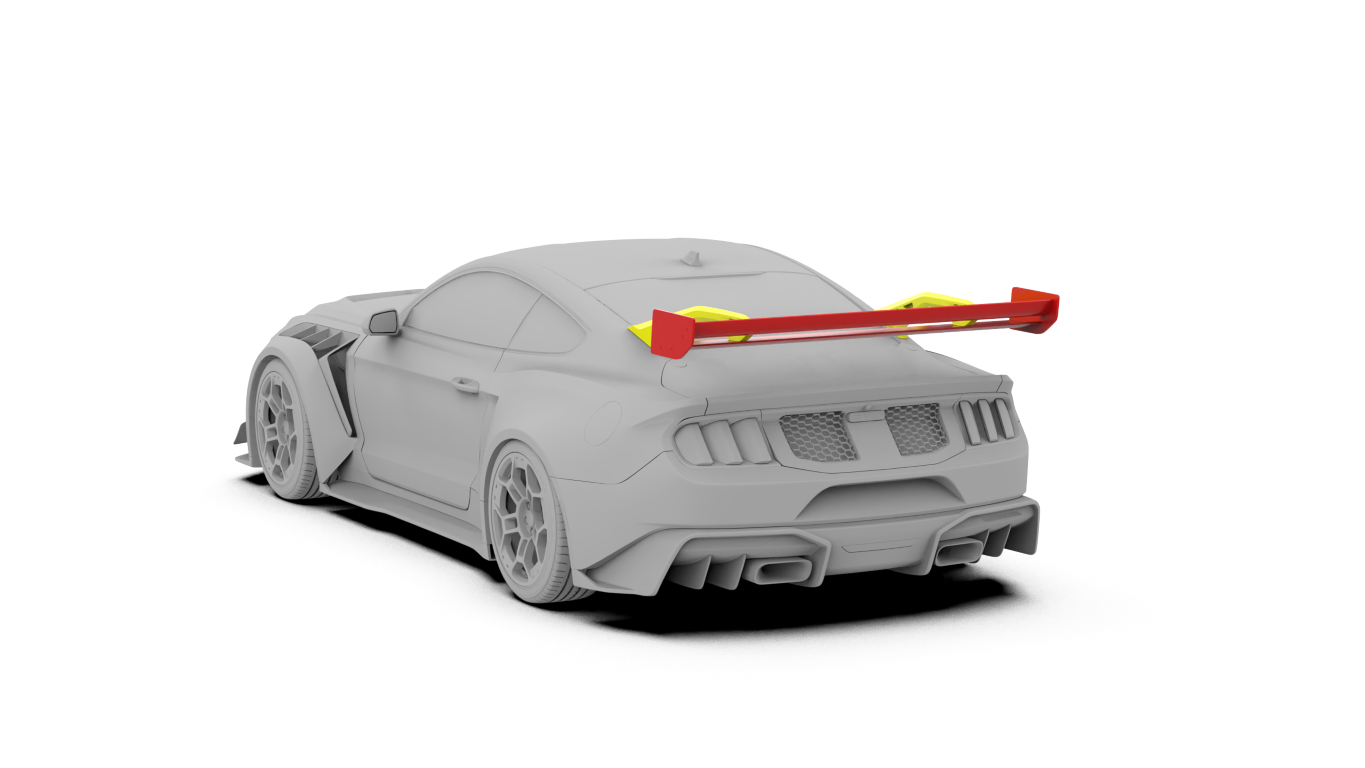 Ford Mustang Ecoboost V6 GT March1 Bullitt S550.1 S550.2 2015 2016 2017 2018 2019 2020 2021 2022 2023 (limits trunk functionality) with Aftermarket Parts - GTD Style Rear Spoiler Wing Carbon Fiber / FRP from Robot Craftsman Ford Mustang Ecoboost V6 GT March1 Bullitt S550.1 S550.2 2015 2016 2017 2018 2019 2020 2021 2022 2023 (limits trunk functionality) with Aftermarket Parts - GTD Style Rear Spoiler Wing Carbon Fiber / FRP from Robot Craftsman