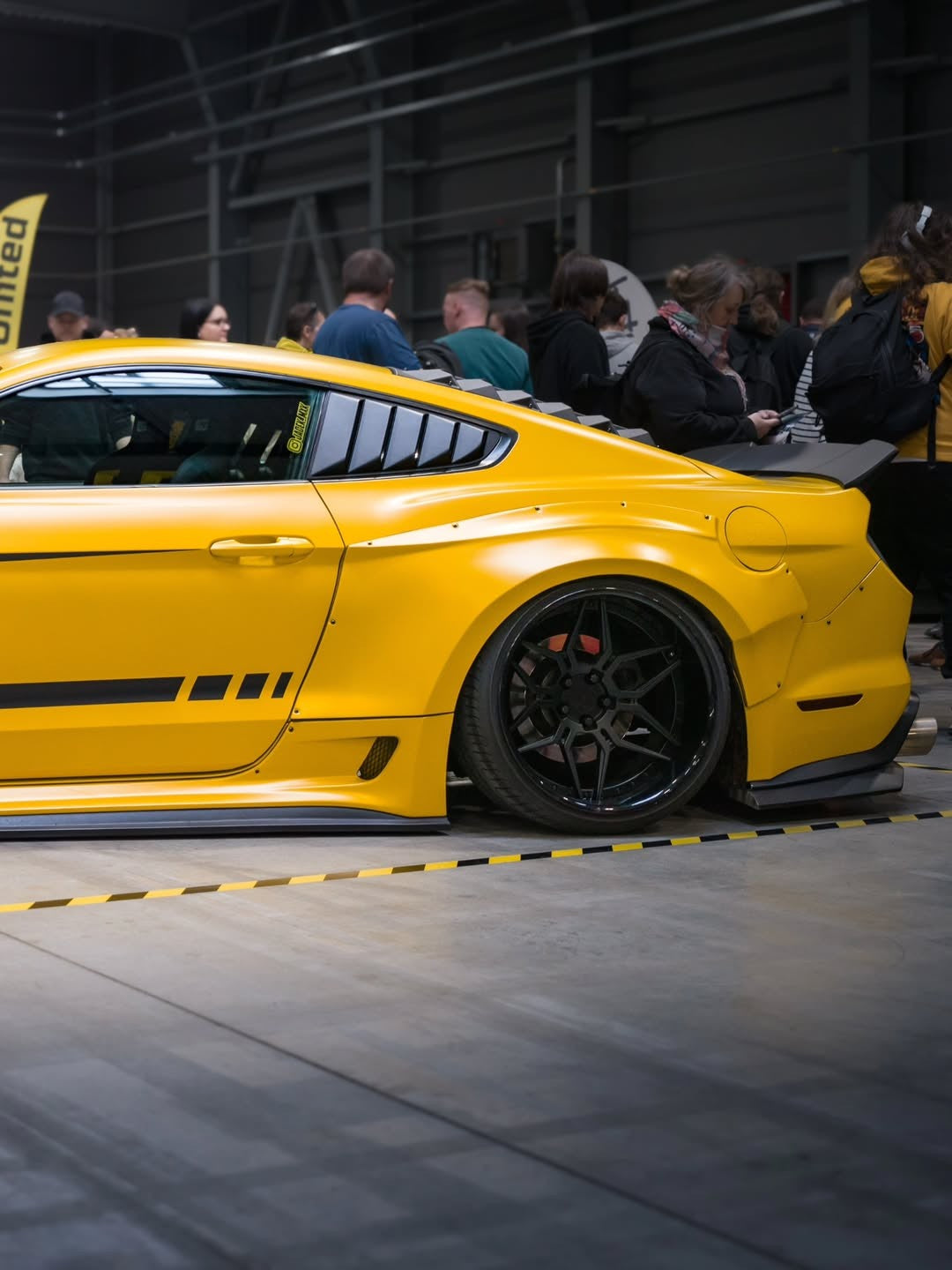 Ford Mustang Ecoboost V6 GT S550.1 2015 2016 2017 & Mustang Ecoboost V6 GT March1 Bullitt S550.2 2018 2019 2020 2021 2022 2023 with Aftermarket Parts - "STORM" Widebody Fender Flares Wheel Arches & Side Skirts Carbon Fiber / FRP from Robot Craftsman