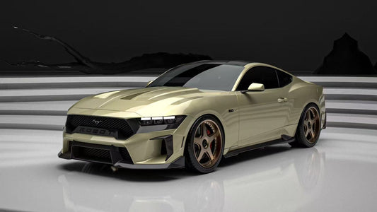 Ford Mustang S650 2.3 Ecoboost 5.0 GT Dark Horse 2024-ON with Aftermarket Parts - DARKSTAR Side Skirts Carbon Fiber / FRP from Robot Craftsman