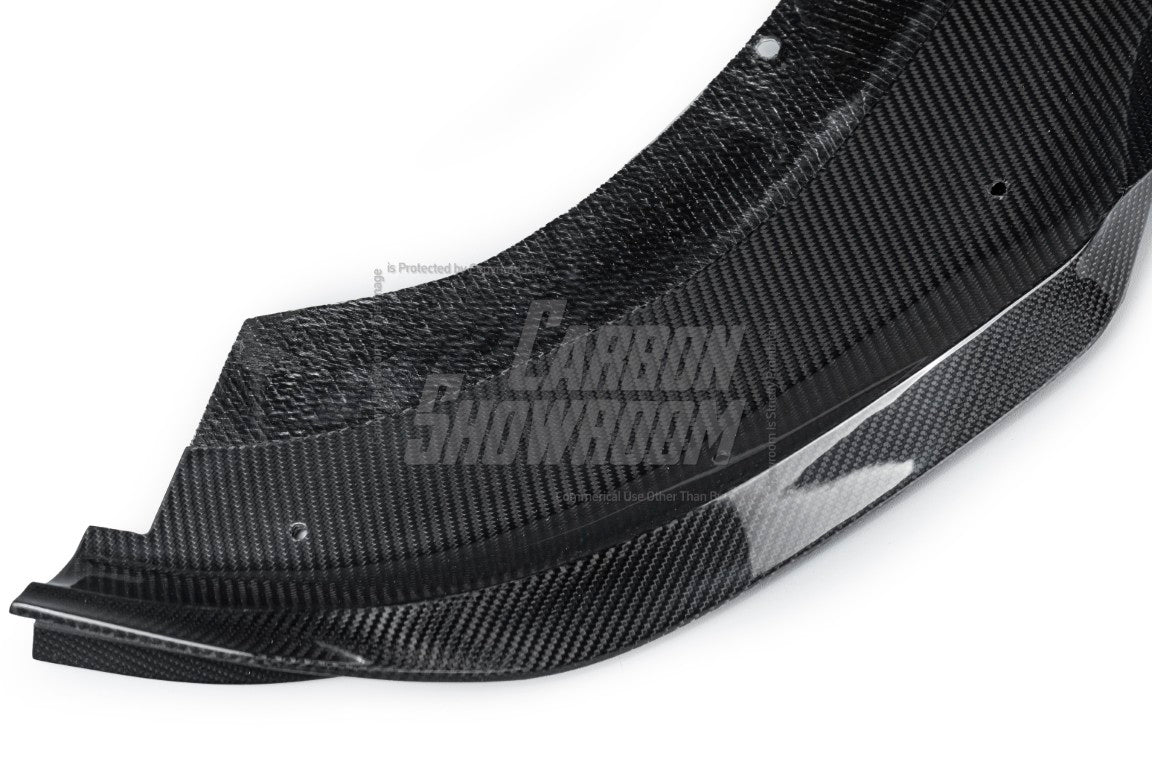 Alfa Romeo Giulia Sport Veloce Ti Sprint RWD AWD 2017 2018 2019 2020 2021 2022 2023 2024 (not suitable for Base and Lusso front bumpers) with Aftermarket Parts - "HIDROGAI" Front Lip Splitter Carbon Fiber / FRP from Robot Craftsman