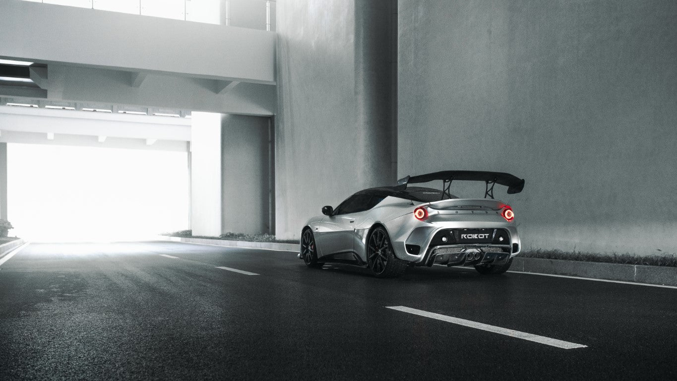 Lotus Evora 2018 2019 2020 2021 with Aftermarket Parts - Side Skirts Carbon Fiber / FRP from Robot Craftsman Lotus Evora 2018 2019 2020 2021 with Aftermarket Parts - Side Skirts Carbon Fiber / FRP from Robot Craftsman