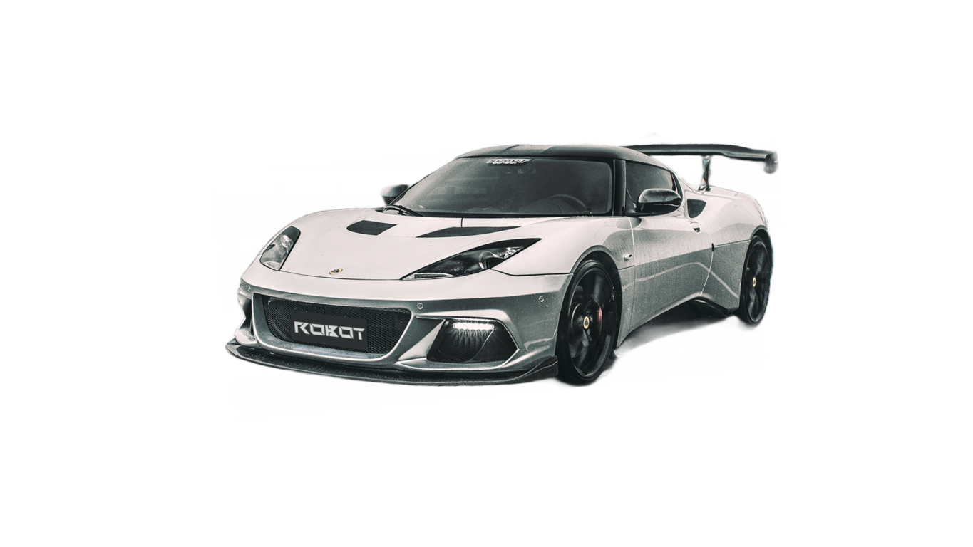 Lotus Evora 2018 2019 2020 2021 with Aftermarket Parts - Side Skirts Carbon Fiber / FRP from Robot Craftsman Lotus Evora 2018 2019 2020 2021 with Aftermarket Parts - Side Skirts Carbon Fiber / FRP from Robot Craftsman
