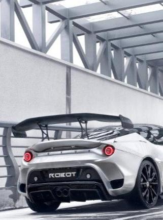 Lotus Evora 2018 2019 2020 2021 with Aftermarket Parts - Rear GT Wing Carbon Fiber / FRP from Robot Craftsman Lotus Evora 2018 2019 2020 2021 with Aftermarket Parts - Rear GT Wing Carbon Fiber / FRP from Robot Craftsman