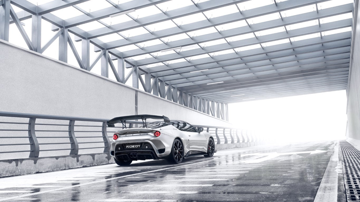 Lotus Evora 2018 2019 2020 2021 with Aftermarket Parts - Side Skirts Carbon Fiber / FRP from Robot Craftsman Lotus Evora 2018 2019 2020 2021 with Aftermarket Parts - Side Skirts Carbon Fiber / FRP from Robot Craftsman
