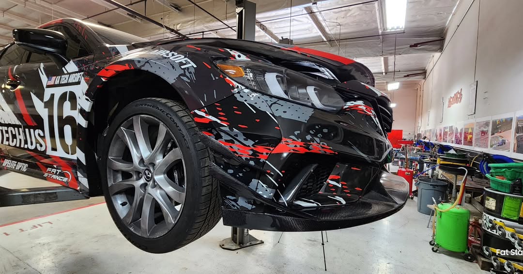 Mazda6 Sport Grand Touring Singature Carbon Edition 2014 2015 2016 2017 (suitable to be installed with ROBOT CRAFTASTMAN widebody kit) with Aftermarket Parts - Widebody Front Bumper Canards Carbon Fiber / FRP from Robot Craftsman Mazda6 Sport Grand Touring Singature Carbon Edition 2014 2015 2016 2017 (suitable to be installed with ROBOT CRAFTASTMAN widebody kit) with Aftermarket Parts - Widebody Front Bumper Canards Carbon Fiber / FRP from Robot Craftsman