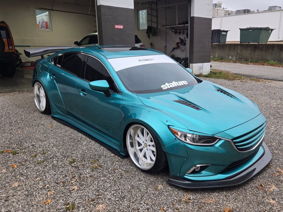 Mazda6 Sport Grand Touring Singature Carbon Edition 2014 2015 2016 2017 2018 2019 with Aftermarket Parts - For OEM Bumper Front Lip Carbon Fiber / FRP from Robot Craftsman Mazda6 Sport Grand Touring Singature Carbon Edition 2014 2015 2016 2017 2018 2019 with Aftermarket Parts - For OEM Bumper Front Lip Carbon Fiber / FRP from Robot Craftsman