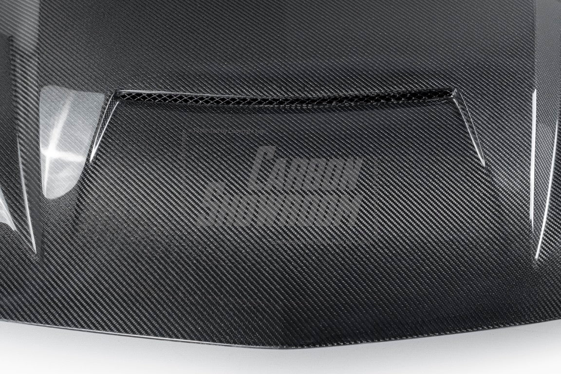 Cadillac CT5 CT5-V Blackwing Sport Premium Luxury Base 2020 2021 2022 2023 2024 with Aftermarket Parts - "PRISM" Hood Bonnet Carbon Fiber / FRP from Robot Craftsman