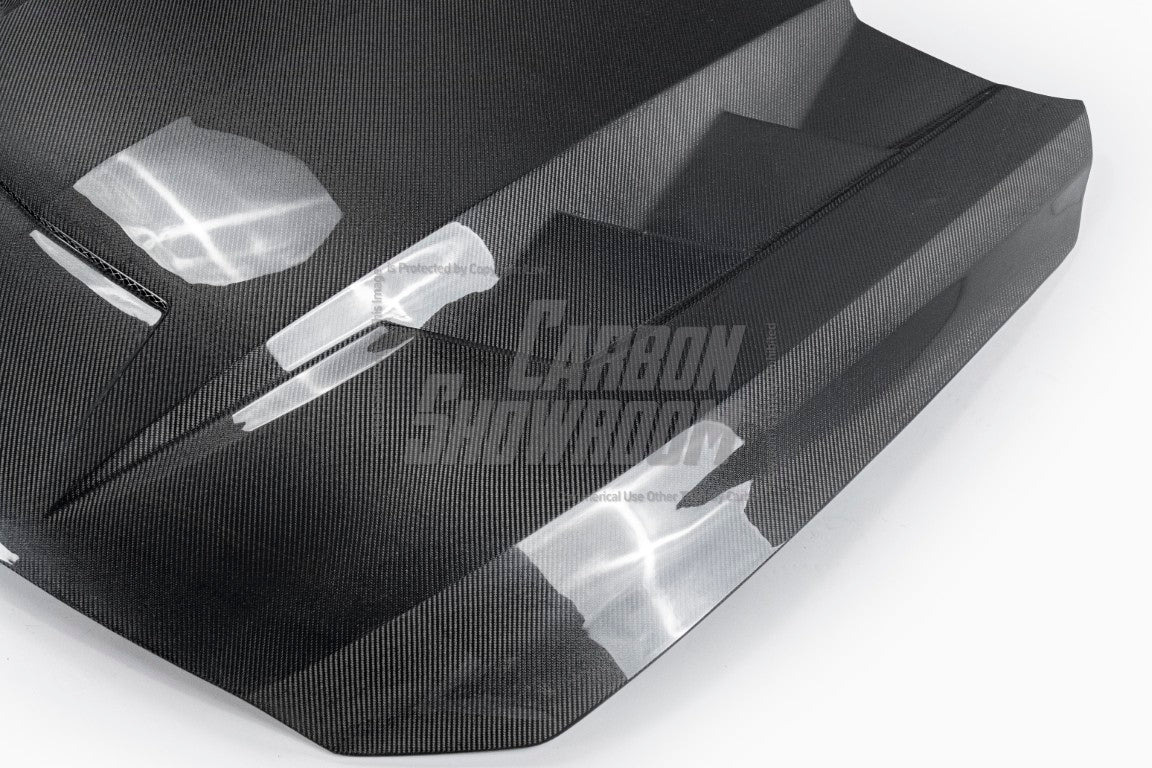 Cadillac CT5 CT5-V Blackwing Sport Premium Luxury Base 2020 2021 2022 2023 2024 with Aftermarket Parts - "PRISM" Hood Bonnet Carbon Fiber / FRP from Robot Craftsman