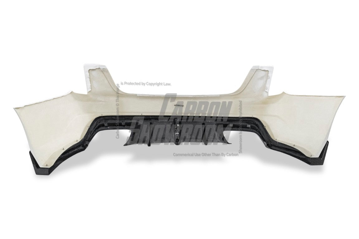 Cadillac CT5 CT5-V Blackwing Sport Premium Luxury Base 2020 2021 2022 2023 2024 with Aftermarket Parts - "PRISM" Rear Bumper & Diffuser Carbon Fiber / FRP from Robot Craftsman