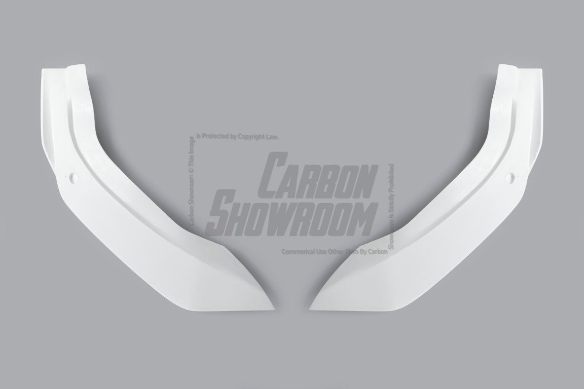 Tesla Model Y Performance AWD Long Range RWD Standard 2020 2021 2023 2024 with Aftermarket Parts - "STARSHIP" Stage 1 Corner Lip (2 pcs) & Stage 2 Corner Lip (4 pcs) & Front Bumper Carbon Fiber from Robot Craftsman