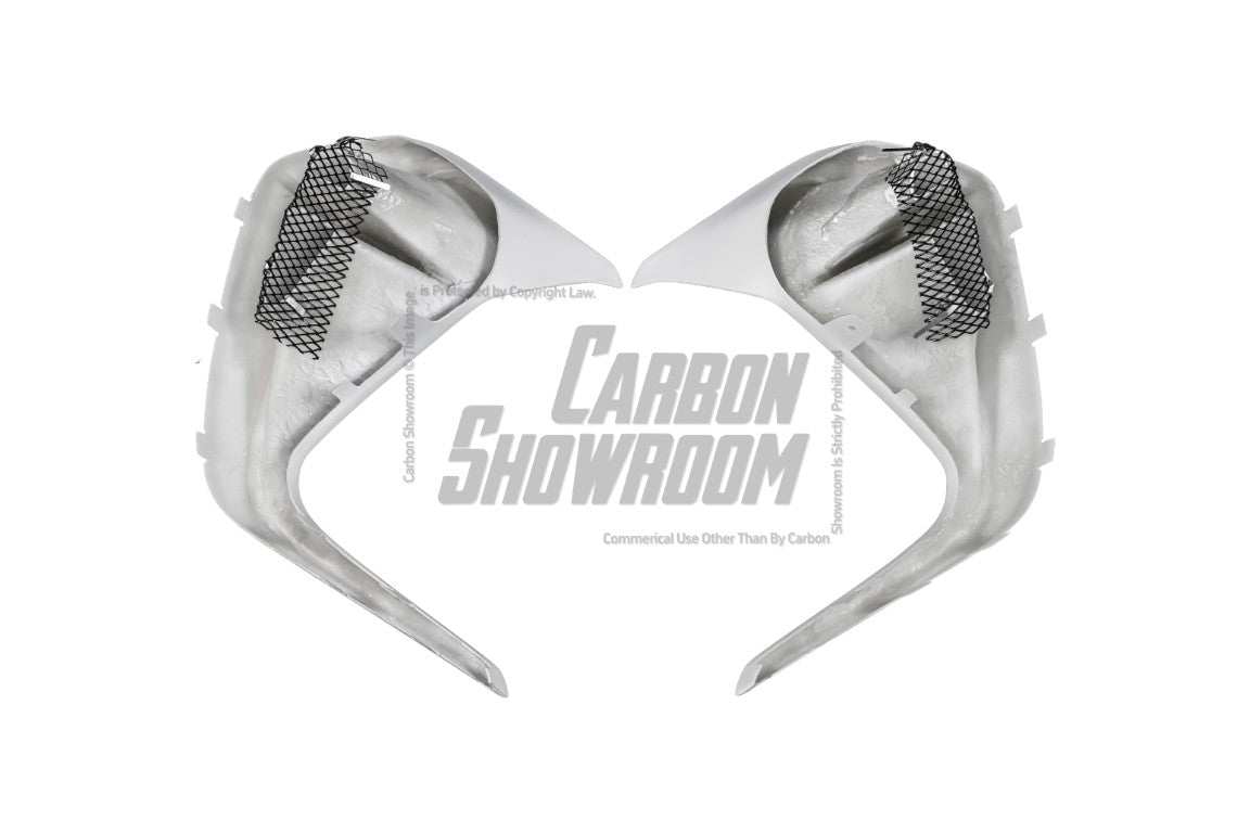 Subaru BRZ ZD8 2022 2023 2024 with Aftermarket Parts - "HIDROGAI" Front Bumper Vent Upper Valance Trim Carbon Fiber / FRP from Robot Craftsman