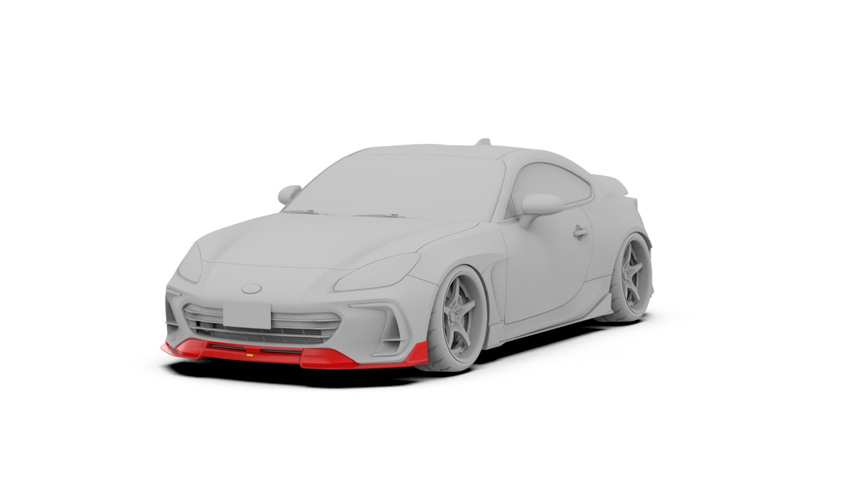 Subaru BRZ ZD8 2022 2023 2024 with Aftermarket Parts - "HIDROGAI" Front Lip Splitter Carbon Fiber / FRP from Robot Craftsman