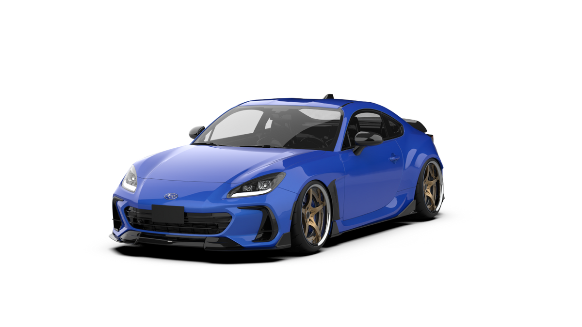 Subaru BRZ ZD8 2022 2023 2024 with Aftermarket Parts - "HIDROGAI" Front Lip Splitter Carbon Fiber / FRP from Robot Craftsman