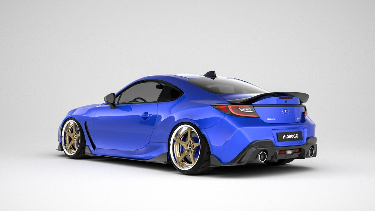 Subaru BRZ ZD8 2020 2021 2022 2023 2024 & Toyota GR86 ZN8 2020 2021 2022 2023 2024 with Aftermarket Parts - "HIDROGAI" Rear Diffuser Carbon Fiber / FRP from Robot Craftsman