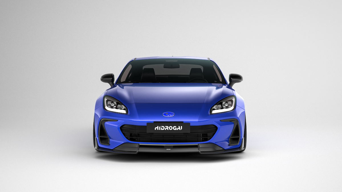 Subaru BRZ ZD8 2022 2023 2024 with Aftermarket Parts - "HIDROGAI" Front Bumper Vent Upper Valance Trim Carbon Fiber / FRP from Robot Craftsman