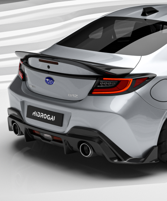 Subaru BRZ ZD8 2020 2021 2022 2023 2024 & Toyota GR86 ZN8 2020 2021 2022 2023 2024 with Aftermarket Parts - "HIDROGAI" Rear Diffuser Carbon Fiber / FRP from Robot Craftsman