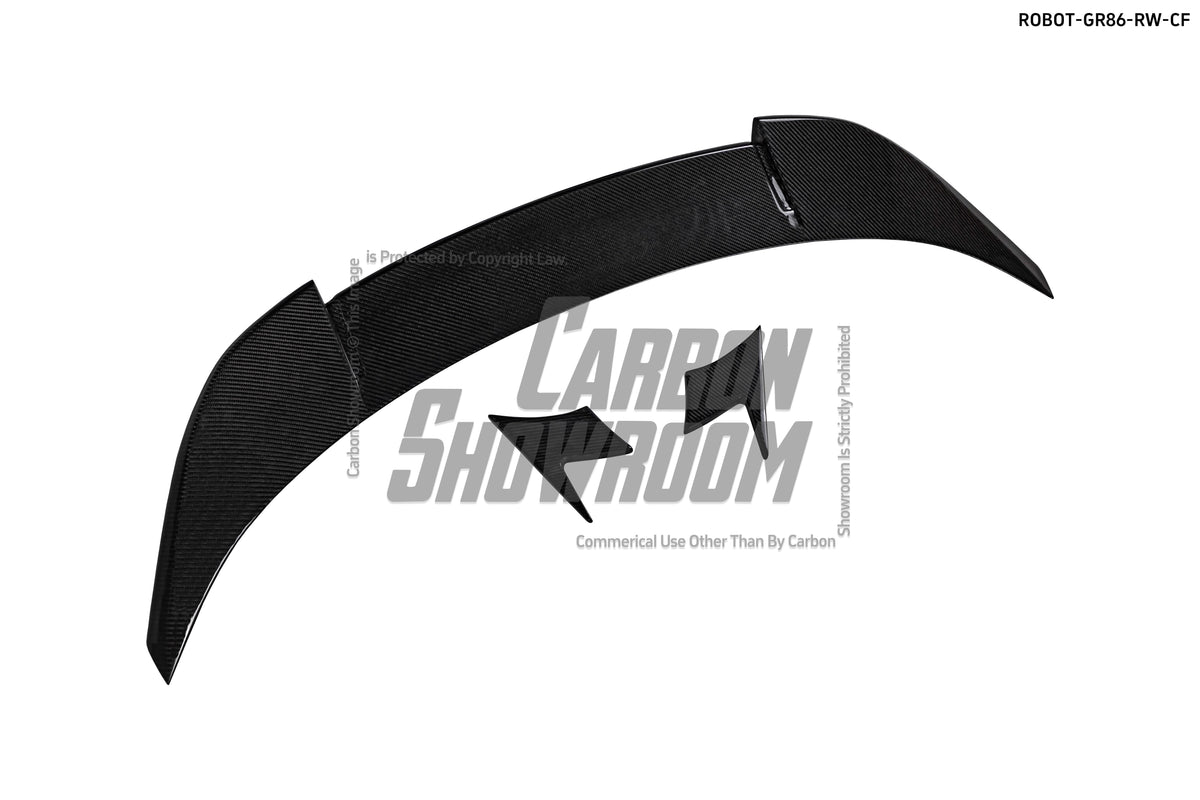 Subaru BRZ ZD8 2022 2023 2024 & Toyota GR86 ZN8 2022 2023 2024 with Aftermarket Parts - "SHINING" Rear GT Wing Carbon Fiber / FRP from Robot Craftsman