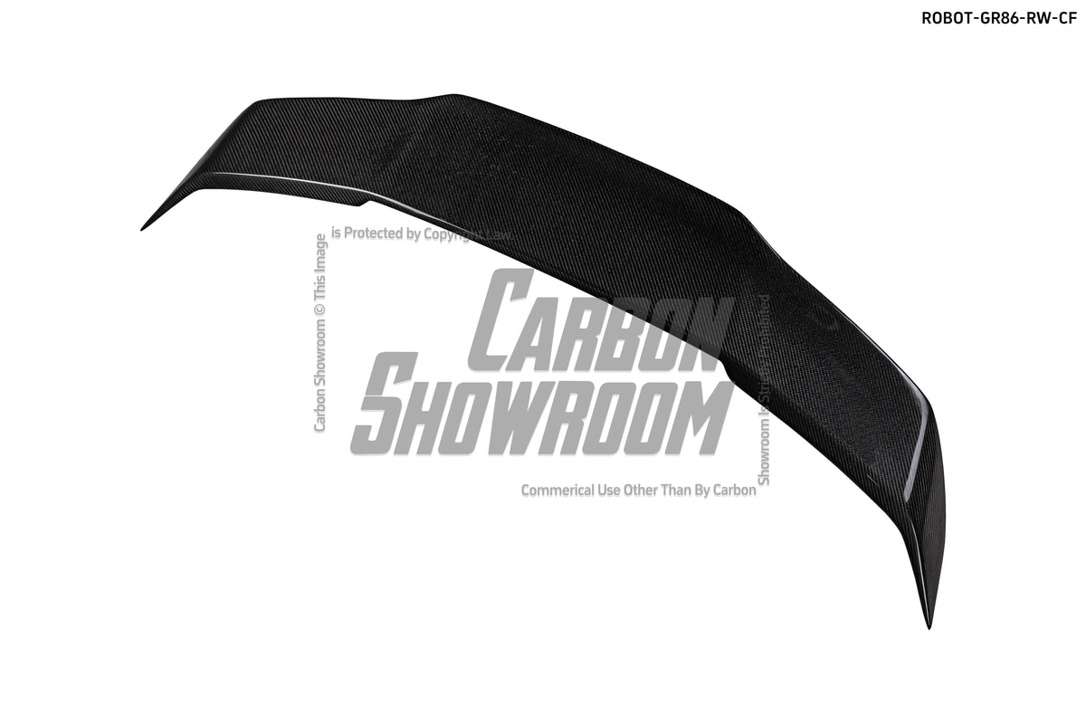 Subaru BRZ ZD8 2022 2023 2024 & Toyota GR86 ZN8 2022 2023 2024 with Aftermarket Parts - "SHINING" Rear GT Wing Carbon Fiber / FRP from Robot Craftsman