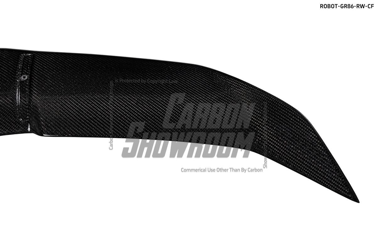 Subaru BRZ ZD8 2022 2023 2024 & Toyota GR86 ZN8 2022 2023 2024 with Aftermarket Parts - "SHINING" Rear GT Wing Carbon Fiber / FRP from Robot Craftsman