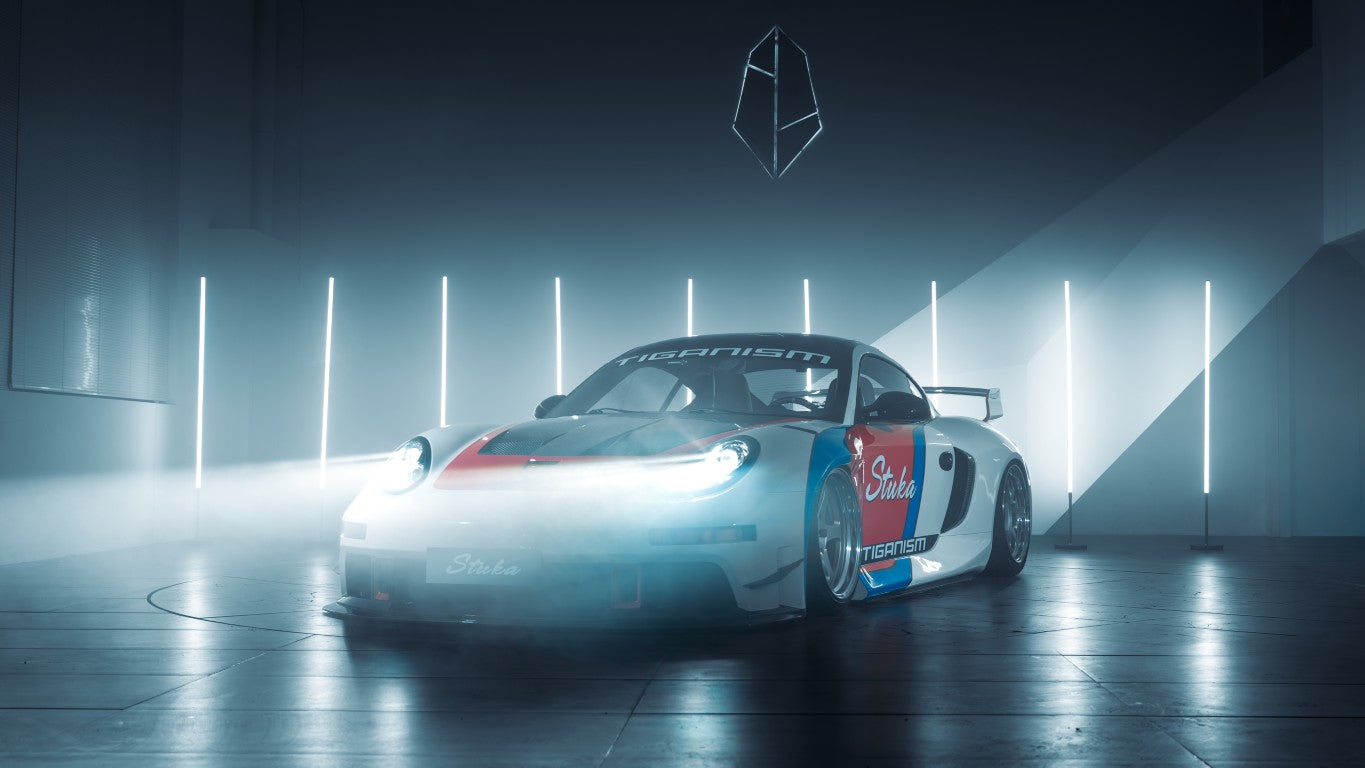 Porsche 987.1 Cayman & Boxster Base / S 2005 2006 2007 2008 & 987.2 Cayman & Boxster Base / S / R 2009 2010 2011 2012 with Aftermarket Parts - TITANISM STUKA Full Kit Carbon Fiber / FRP from Robot Craftsman