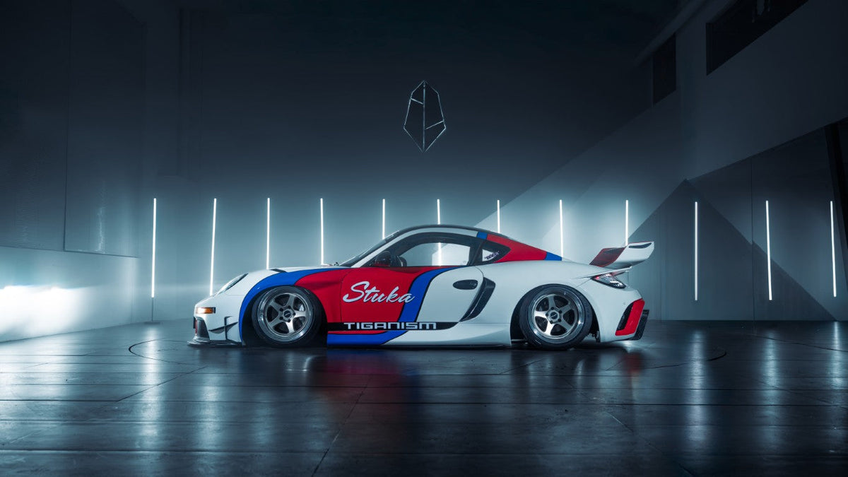Porsche 987.1 Cayman & Boxster Base / S 2005 2006 2007 2008 & 987.2 Cayman & Boxster Base / S / R 2009 2010 2011 2012 with Aftermarket Parts - TITANISM STUKA Front Fenders