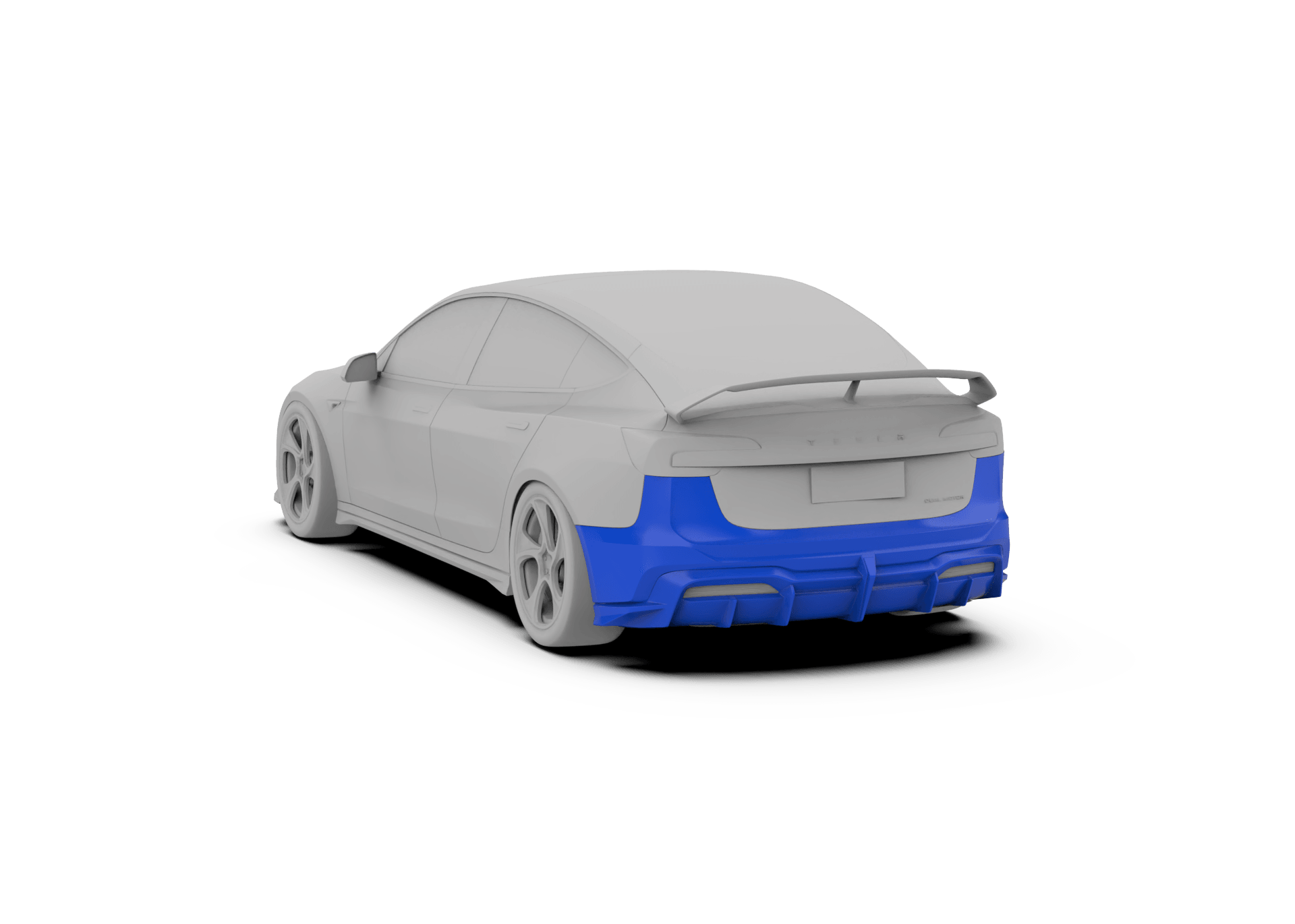 Tesla Model 3 Highland / Performance 2024-ON with Aftermarket Parts - Hacker Narrow Body Rear Bumper & Diffuser Carbon Fiber / FRP from Robot Craftsman Tesla Model 3 Highland / Performance 2024-ON with Aftermarket Parts - Hacker Narrow Body Rear Bumper & Diffuser Carbon Fiber / FRP from Robot Craftsman