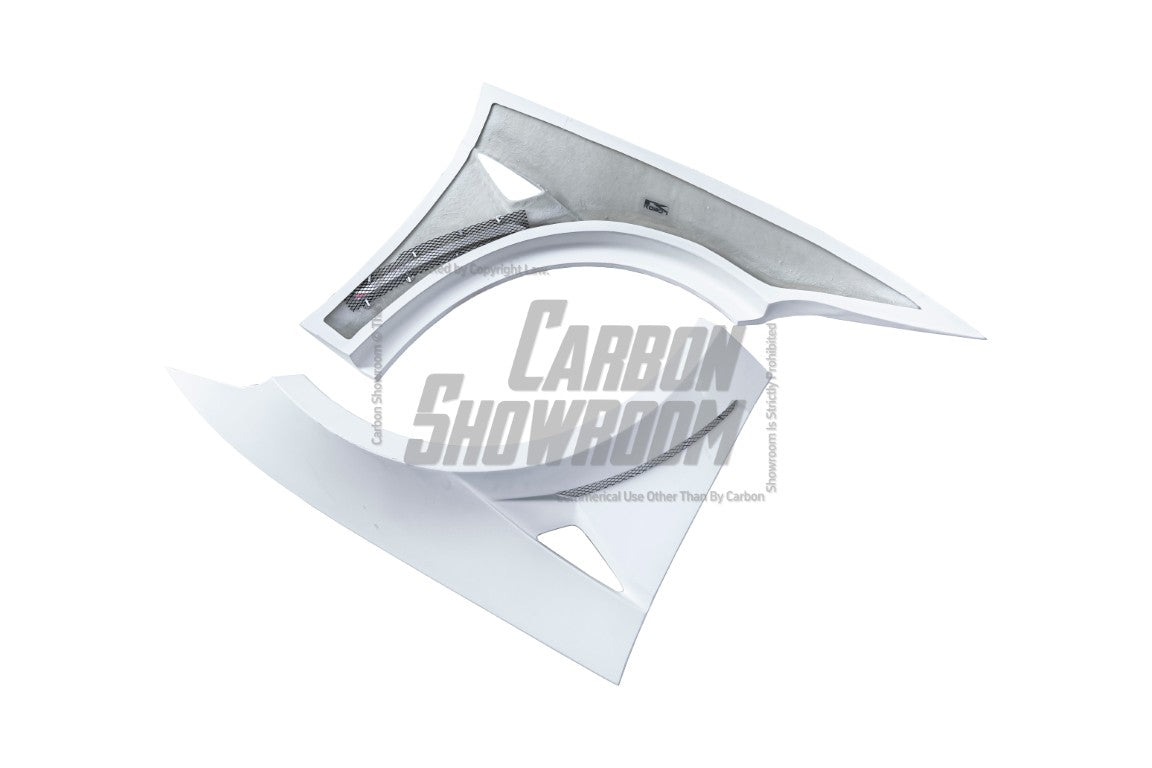 Tesla Model 3 Highland / Performance 2024-ON with Aftermarket Parts - "HACKER" Wheel Arches & Side Skirts Carbon Fiber/FRP from Robot Craftsman Tesla Model 3 Highland / Performance 2024-ON with Aftermarket Parts - "HACKER" Wheel Arches & Side Skirts Carbon Fiber/FRP from Robot Craftsman