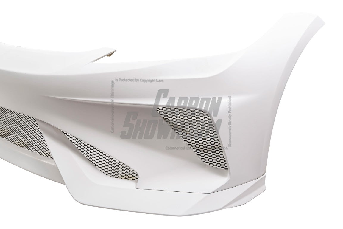 Tesla Model 3 Highland / Performance 2024-ON with Aftermarket Parts - Hacker Narrow Body Front Bumper & Lip Carbon Fiber / FRP from Robot Craftsman Tesla Model 3 Highland / Performance 2024-ON with Aftermarket Parts - Hacker Narrow Body Front Bumper & Lip Carbon Fiber / FRP from Robot Craftsman