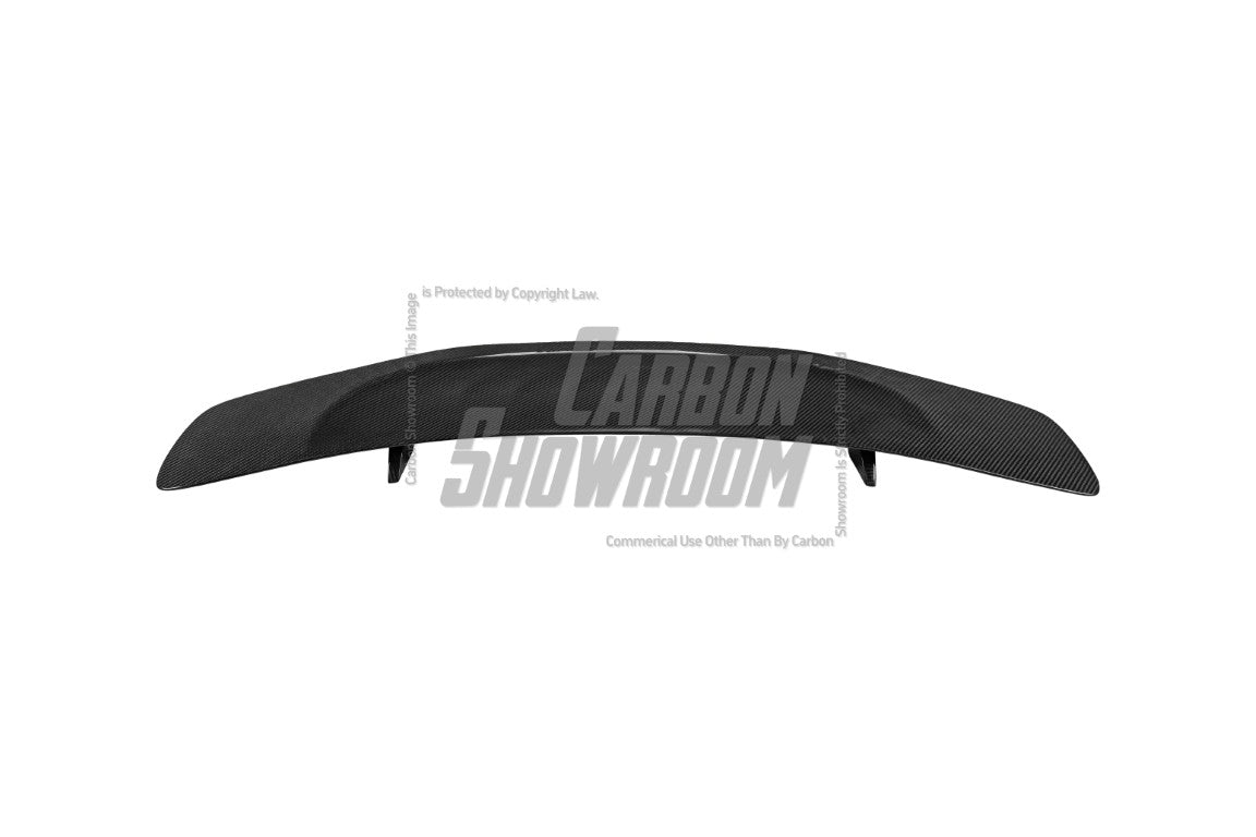 Tesla Model 3 Performance Long Range Standard Base 2017 2018 2019 2020 2021 2022 2023 with Aftermarket Parts - Crypton Rear Spoiler Wing Carbon Fiber / FRP from Robot Craftsman