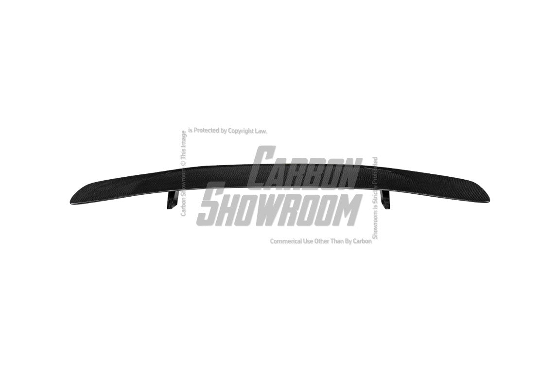 Tesla Model 3 Performance Long Range Standard Base 2017 2018 2019 2020 2021 2022 2023 with Aftermarket Parts - Crypton Rear Spoiler Wing Carbon Fiber / FRP from Robot Craftsman