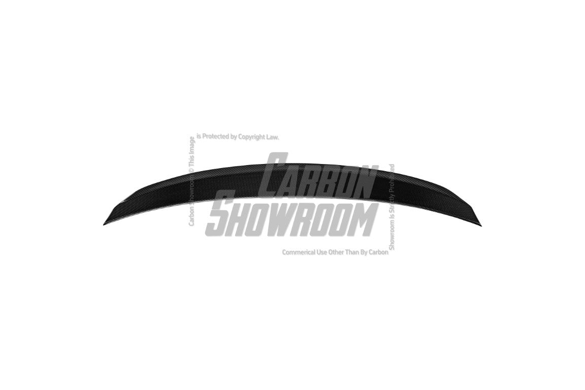 Tesla Model 3 Performance Long Range Standard Base 2017 2018 2019 2020 2021 2022 2023 with Aftermarket Parts - Crypton Rear Spoiler Wing Carbon Fiber / FRP from Robot Craftsman
