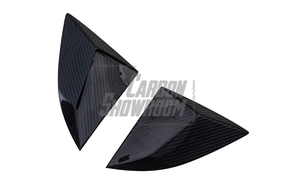 Toyota Supra MK5 A90 A91 3.0 2.0 2020 2021 2022 2023 2024 with Aftermarket Parts - Hyperion Side Window Louver Trim Carbon Fiber / FRP from Robot Craftsman