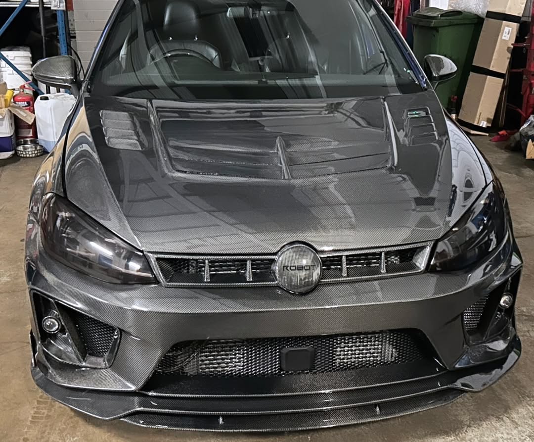 Volkswagen Golf R GTI Base MK7 MK7.5 2015 2016 2017 2018 2019 2020 2021 & Golf R GTI Base MK7 2015 2016 2017 & Golf R GTI Base MK7.5 2018 2019 2020 2021 with Aftermarket Parts - Front Lip & Front Bumper Carbon Fiber / FRP from Robot Craftsman Volkswagen Golf R GTI Base MK7 MK7.5 2015 2016 2017 2018 2019 2020 2021 & Golf R GTI Base MK7 2015 2016 2017 & Golf R GTI Base MK7.5 2018 2019 2020 2021 with Aftermarket Parts - Front Lip & Front Bumper Carbon Fiber / FRP from Robot Craftsman
