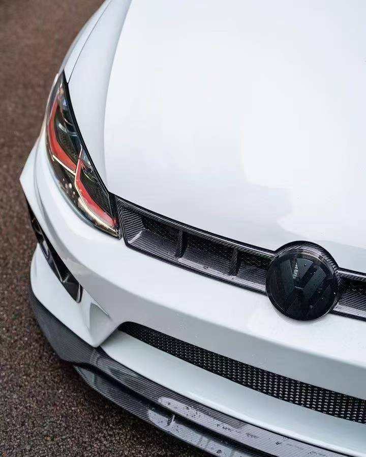 Volkswagen Golf R GTI Base MK7 MK7.5 2015 2016 2017 2018 2019 2020 2021 & Golf R GTI Base MK7 2015 2016 2017 & Golf R GTI Base MK7.5 2018 2019 2020 2021 with Aftermarket Parts - Front Lip & Front Bumper Carbon Fiber / FRP from Robot Craftsman Volkswagen Golf R GTI Base MK7 MK7.5 2015 2016 2017 2018 2019 2020 2021 & Golf R GTI Base MK7 2015 2016 2017 & Golf R GTI Base MK7.5 2018 2019 2020 2021 with Aftermarket Parts - Front Lip & Front Bumper Carbon Fiber / FRP from Robot Craftsman
