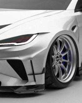Tesla Model 3 Highland  Performance 2024-ON with Robot Craftsman's Aftermarket Parts - Carbon Fiber & FRP Fenders Flares & Wheel Arches & Side Skirts & Front Corner Canards & Side Canards HACKER Tesla Model 3 Highland  Performance 2024-ON with Robot Craftsman's Aftermarket Parts - Carbon Fiber & FRP Fenders Flares & Wheel Arches & Side Skirts & Front Corner Canards & Side Canards HACKER
