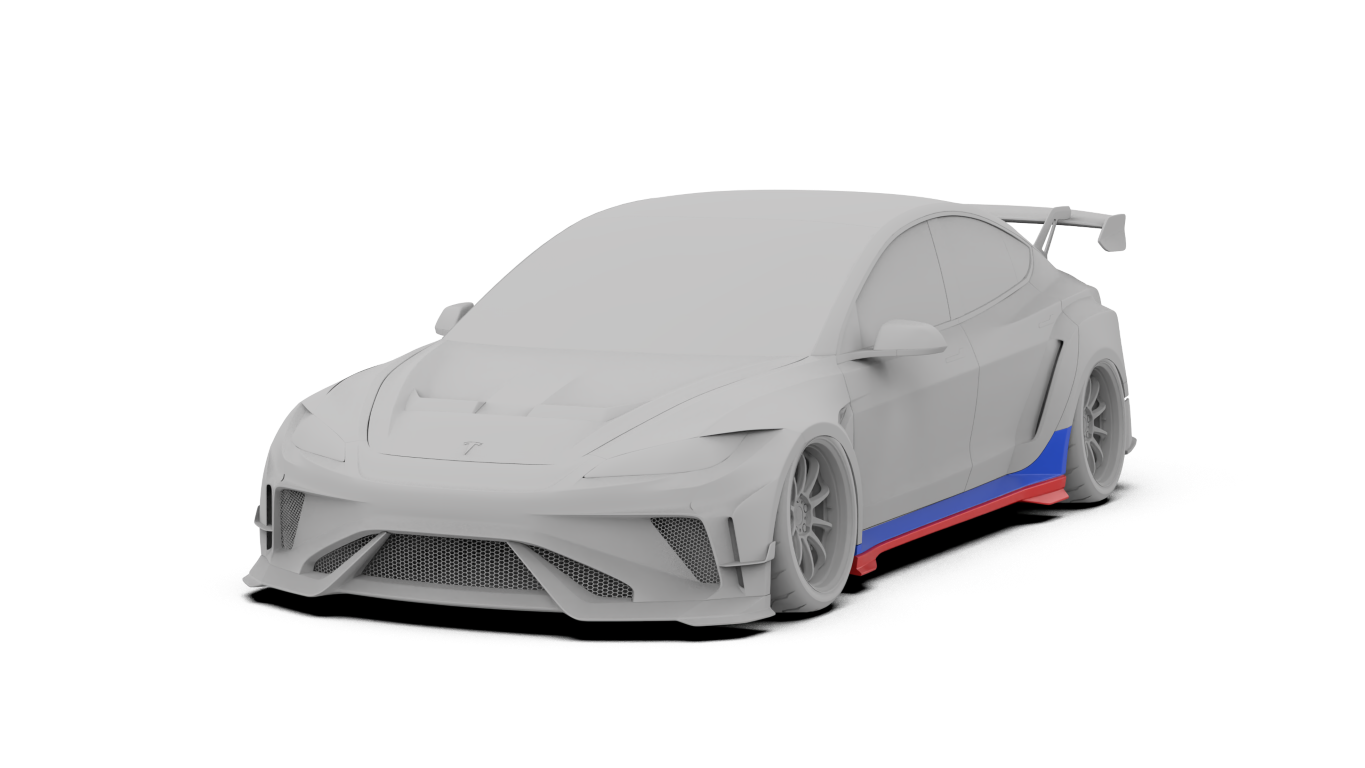 Tesla Model 3 Highland / Performance 2024-ON with Aftermarket Parts - Full Complete Kit Carbon Fiber / FRP from Robot Craftsman Tesla Model 3 Highland / Performance 2024-ON with Aftermarket Parts - Full Complete Kit Carbon Fiber / FRP from Robot Craftsman
