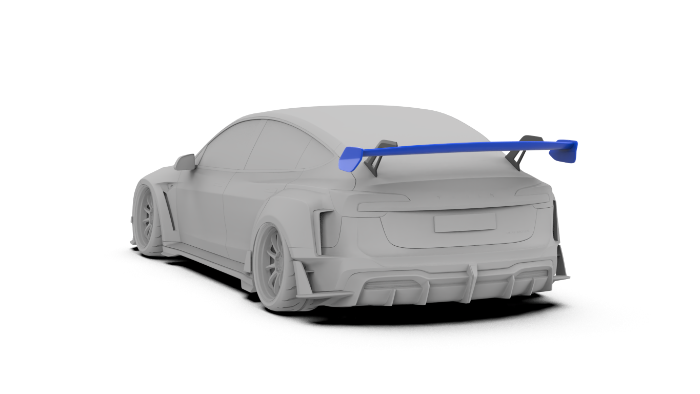 Tesla Model 3 Highland  Performance 2024-ON with Robot Craftsman's Aftermarket Parts - Carbon Fiber & FRP GT Wing HACKER Tesla Model 3 Highland  Performance 2024-ON with Robot Craftsman's Aftermarket Parts - Carbon Fiber & FRP GT Wing HACKER